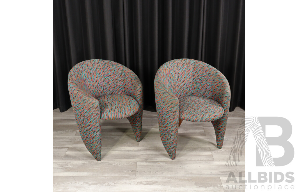 Pair of Memphis Style Armchairs, Design Warehouse International