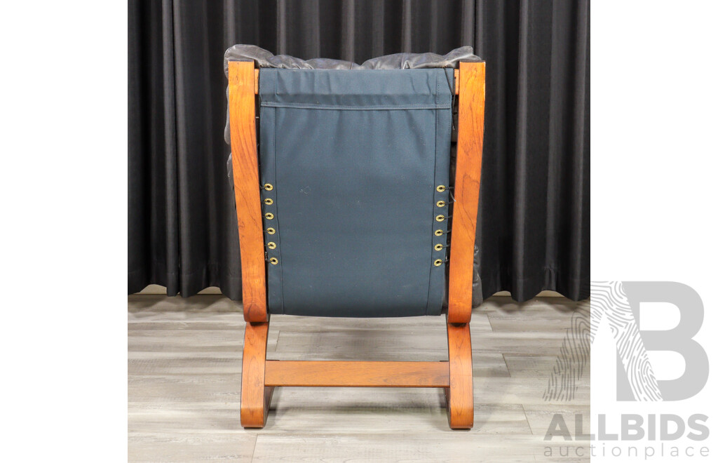 Norwegian 'Kengu' Easy Chair by Elsa & Nordahl Solheim for Rybo Rykken and Co