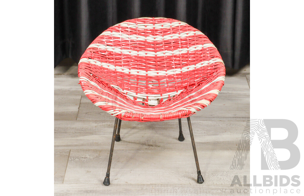 Vintage Child's Saucer Chair