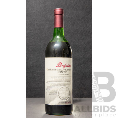Penfolds Bin 707 Cabernet Sauvignon Vintage 1982