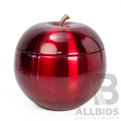 Vintage Apple Form Anodized Ice Bucket