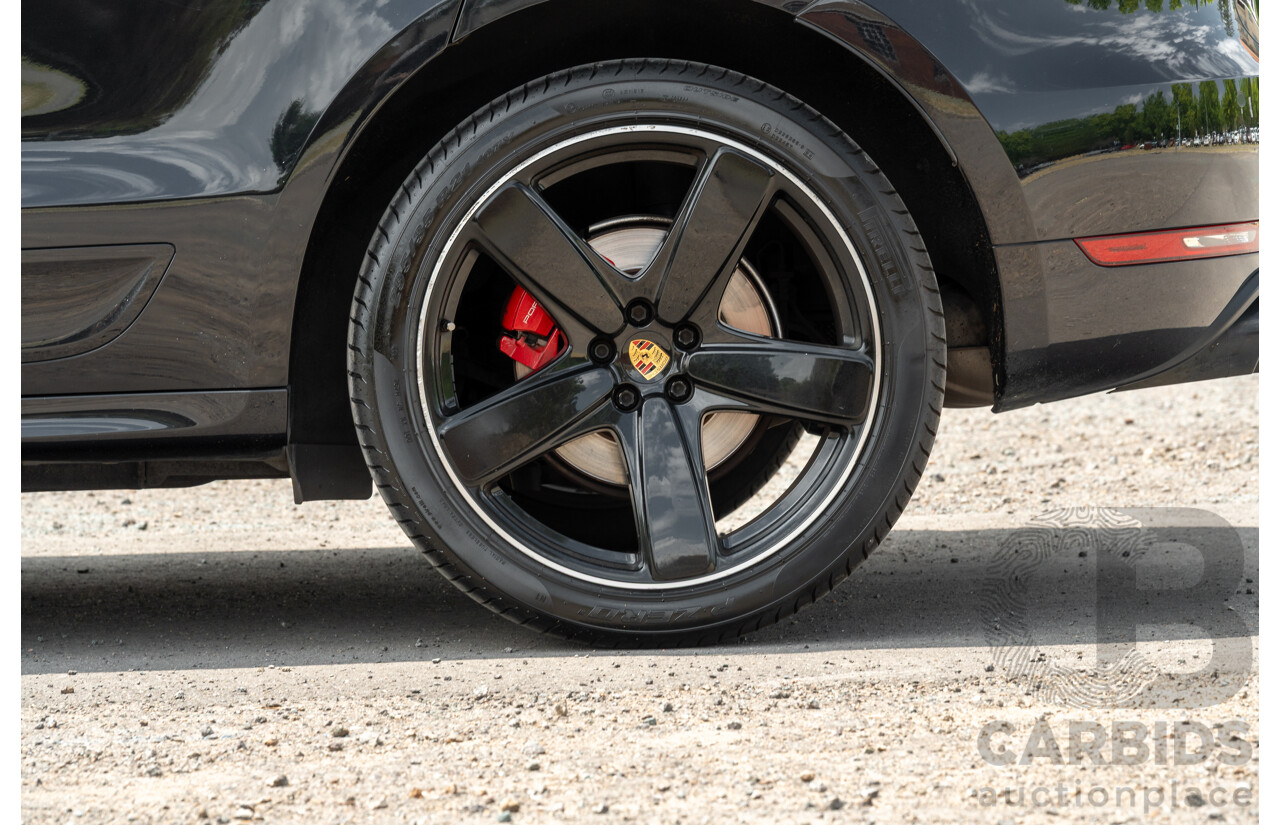 12/2016 Porsche Macan GTS (AWD) 95B MY17 4D Wagon Jet Black Metallic Twin Turbo V6 3.0L