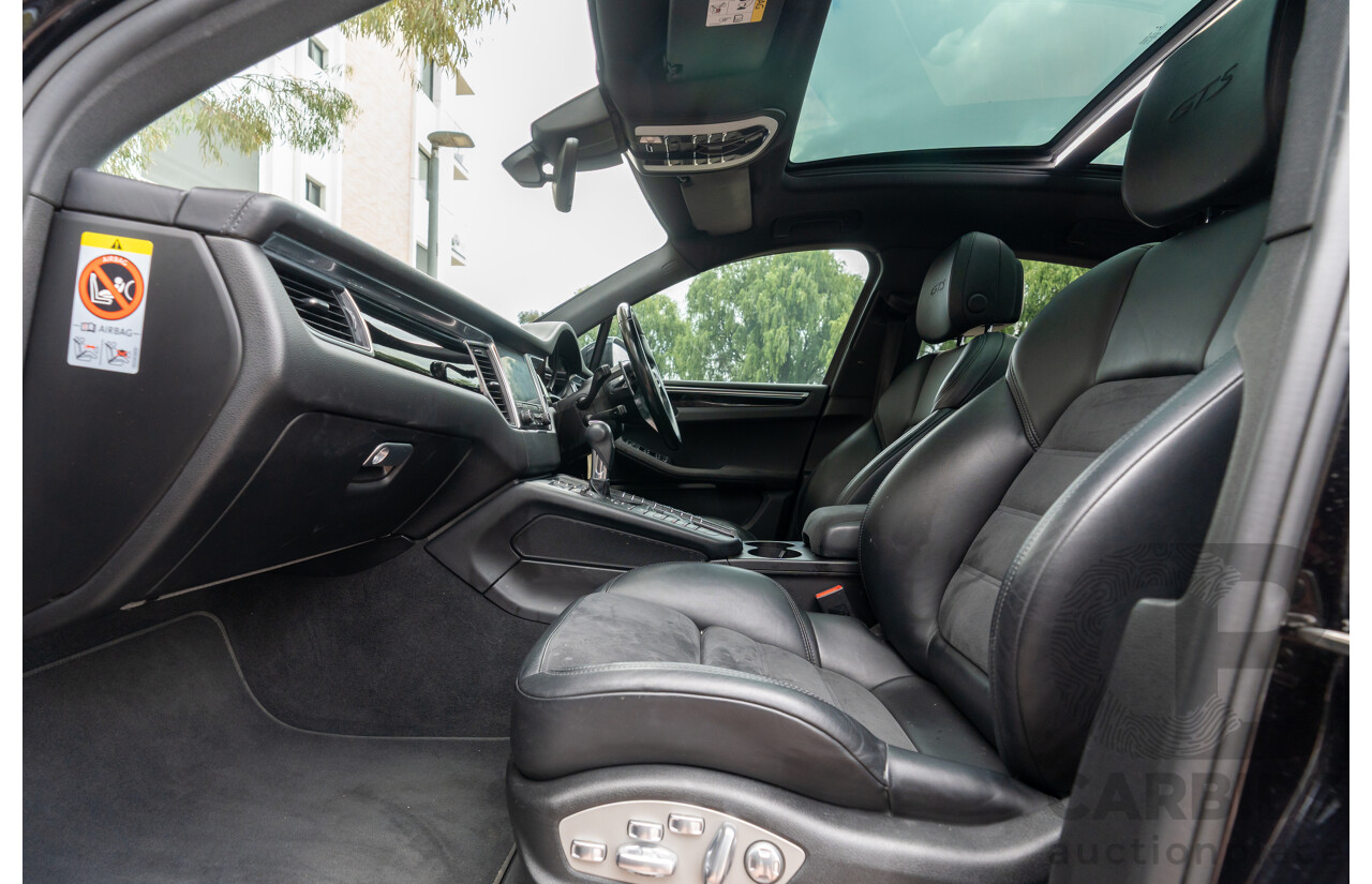 12/2016 Porsche Macan GTS (AWD) 95B MY17 4D Wagon Jet Black Metallic Twin Turbo V6 3.0L