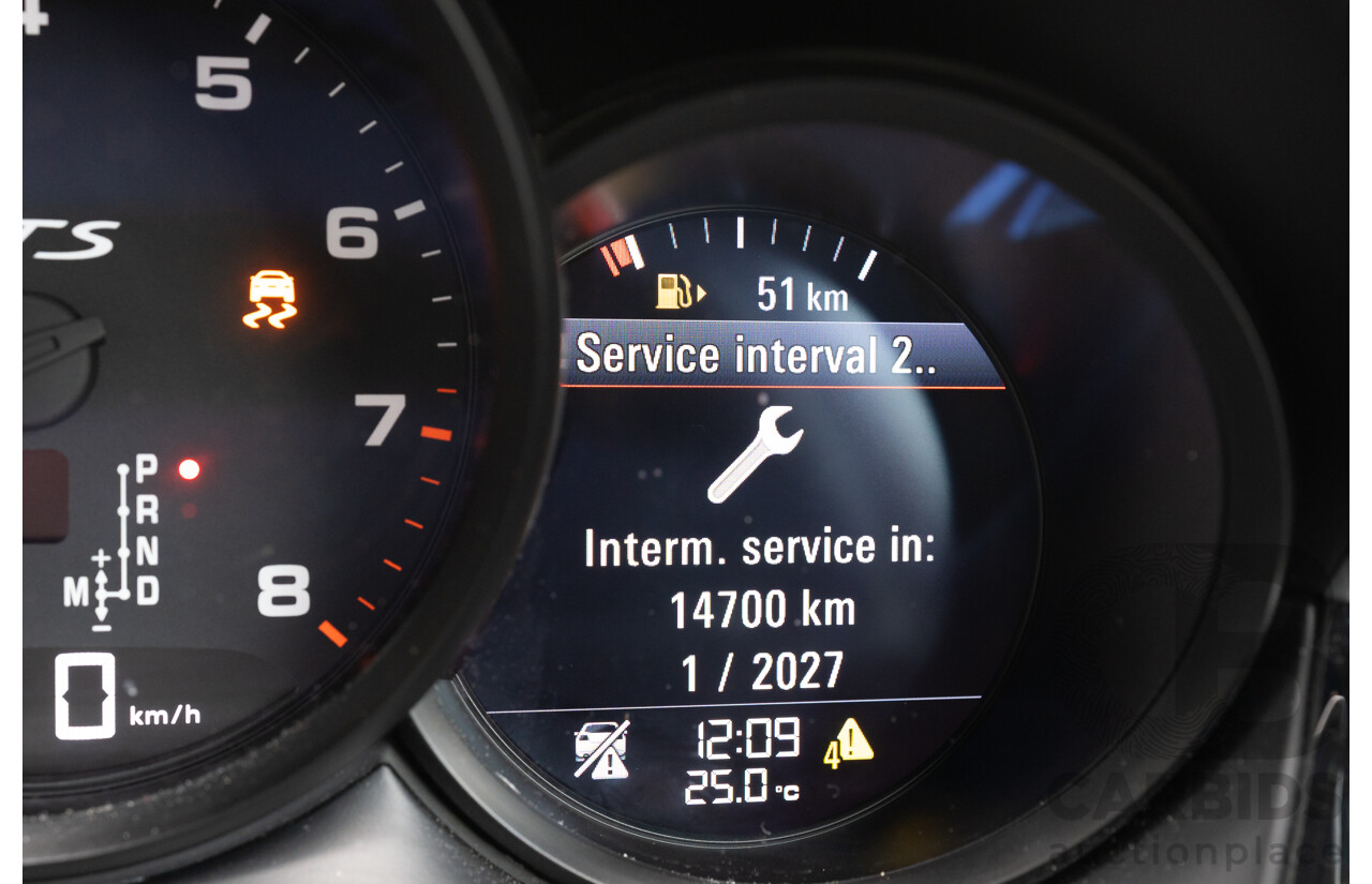 12/2016 Porsche Macan GTS (AWD) 95B MY17 4D Wagon Jet Black Metallic Twin Turbo V6 3.0L