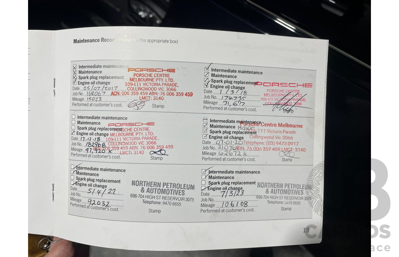 12/2016 Porsche Macan GTS (AWD) 95B MY17 4D Wagon Jet Black Metallic Twin Turbo V6 3.0L