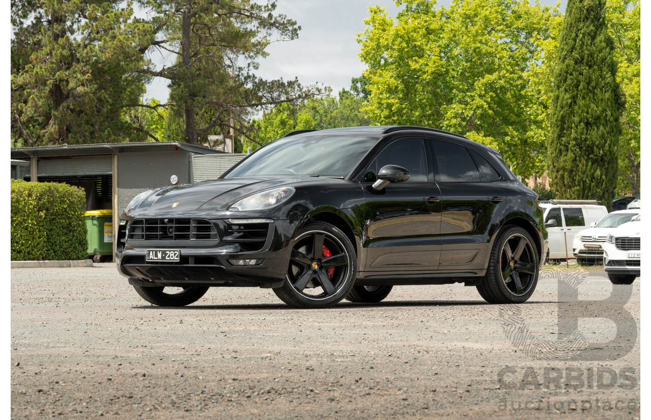 12/2016 Porsche Macan GTS (AWD) 95B MY17 4D Wagon Jet Black Metallic Twin Turbo V6 3.0L