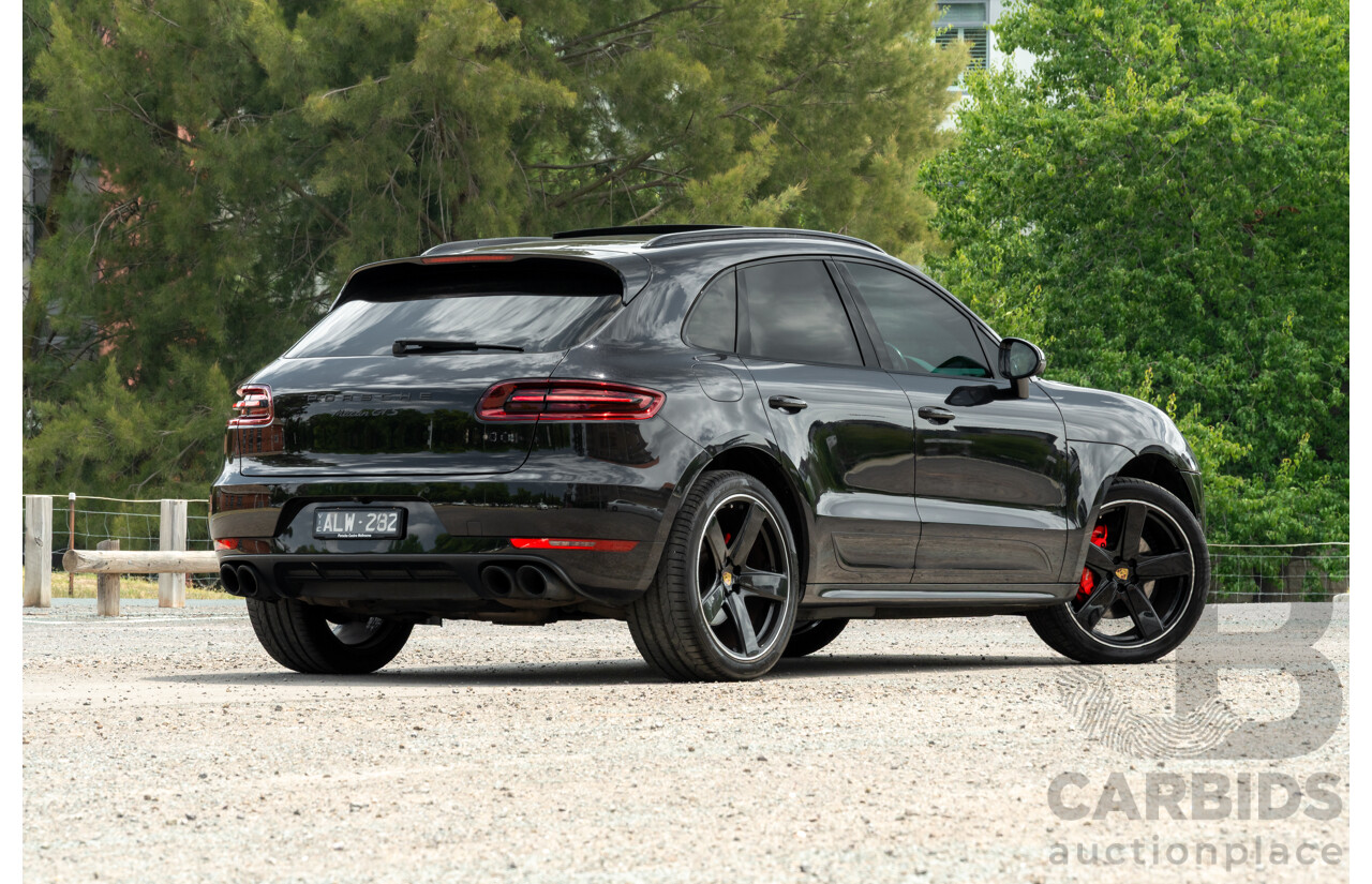 12/2016 Porsche Macan GTS (AWD) 95B MY17 4D Wagon Jet Black Metallic Twin Turbo V6 3.0L