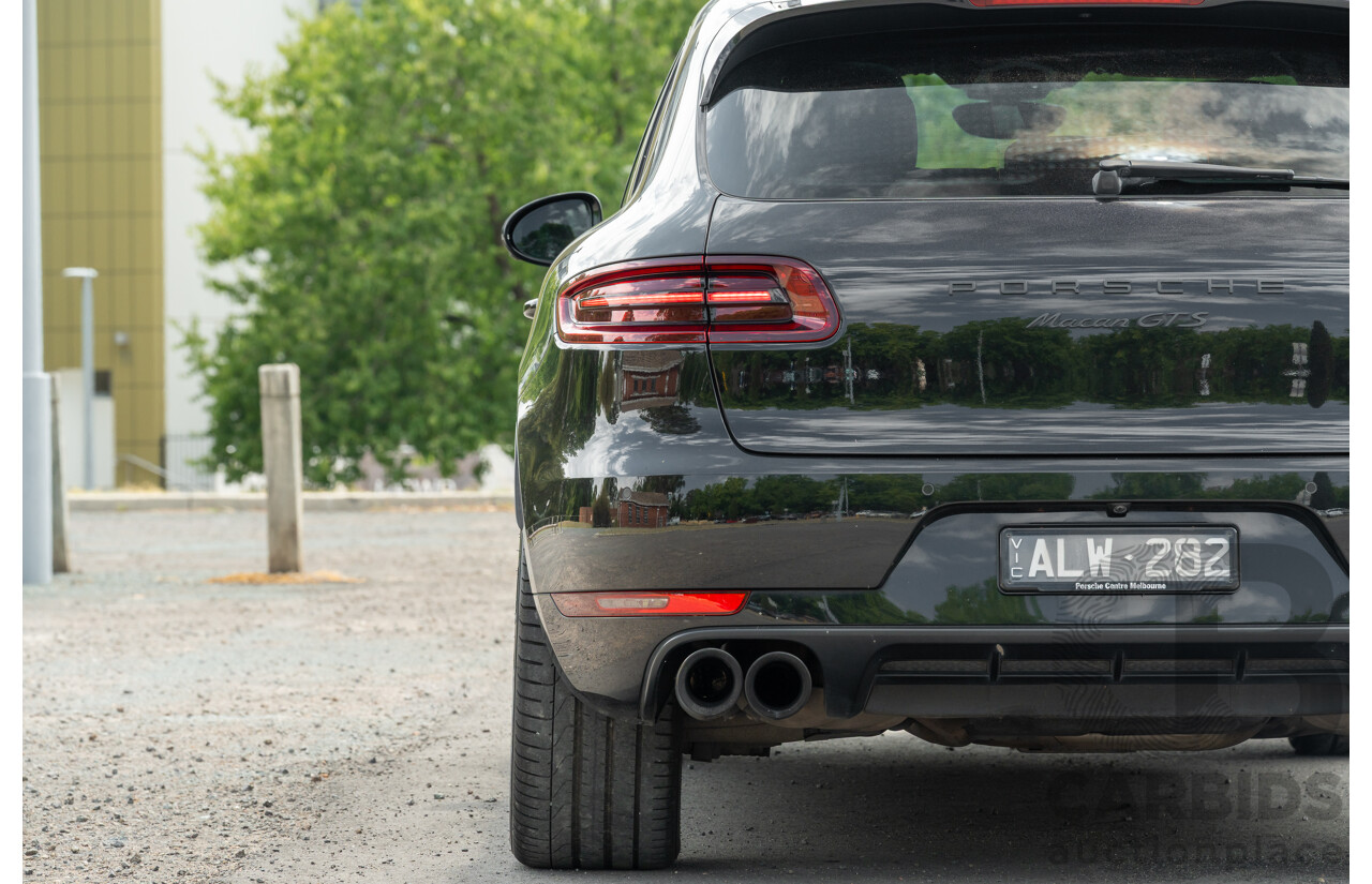 12/2016 Porsche Macan GTS (AWD) 95B MY17 4D Wagon Jet Black Metallic Twin Turbo V6 3.0L