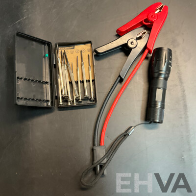 Mixed Lot Includes Stationery Items, Tools, Labels, Power Banks