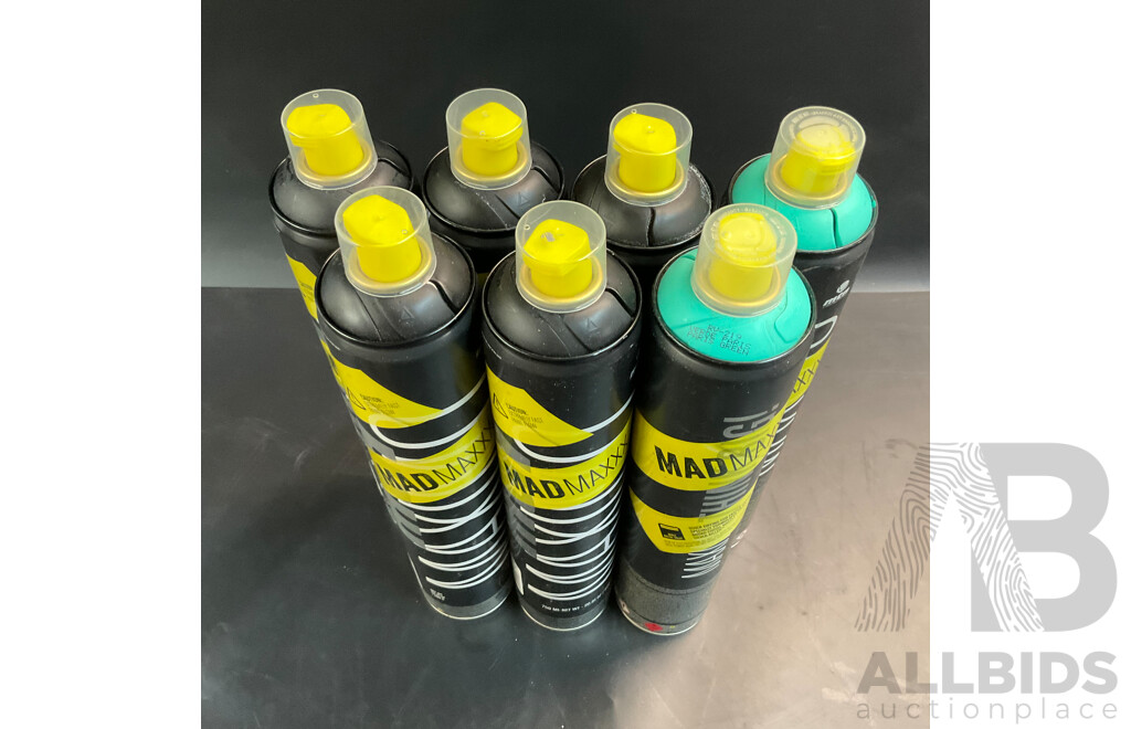 MTN Mad Maxxx 750ml Matt Black & Paris Green - Lot of 7
