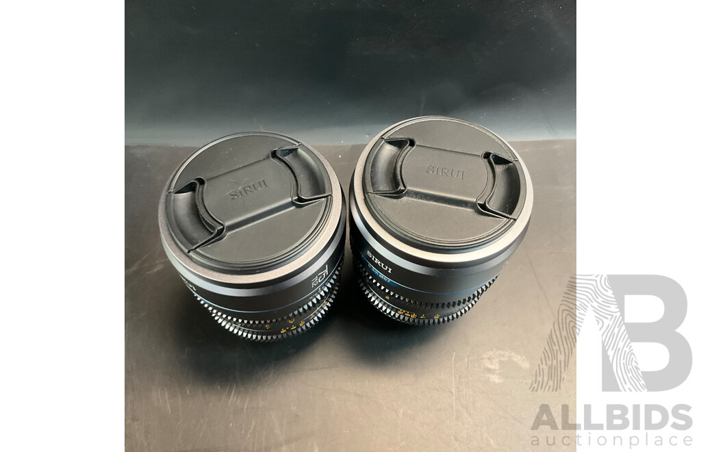 SIRUI 75mm T1.2 & 16mm T1.2 Lens for X-Mount - Metal Grey