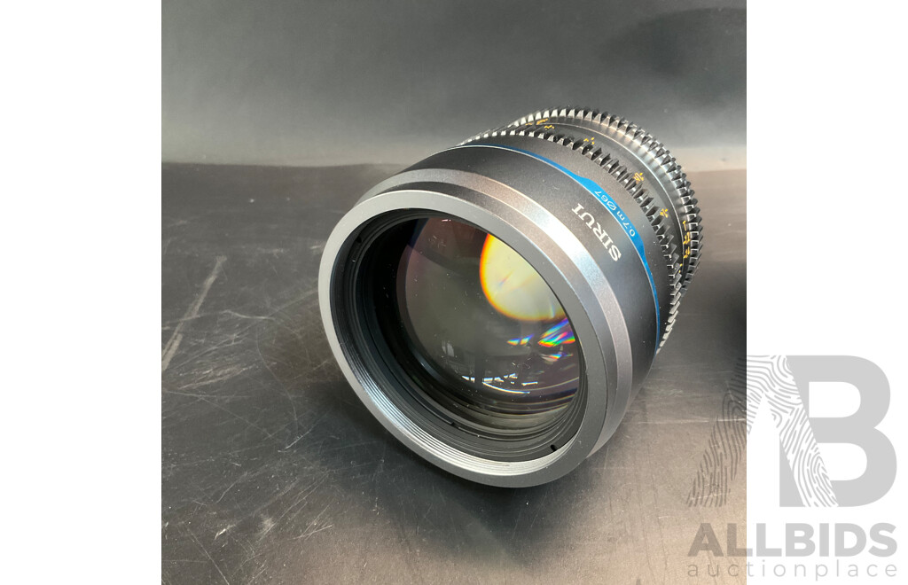 SIRUI 75mm T1.2 & 16mm T1.2 Lens for X-Mount - Metal Grey