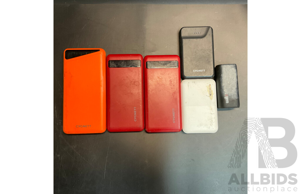 Mixed Lot Includes Stationery Items, Tools, Labels, Power Banks