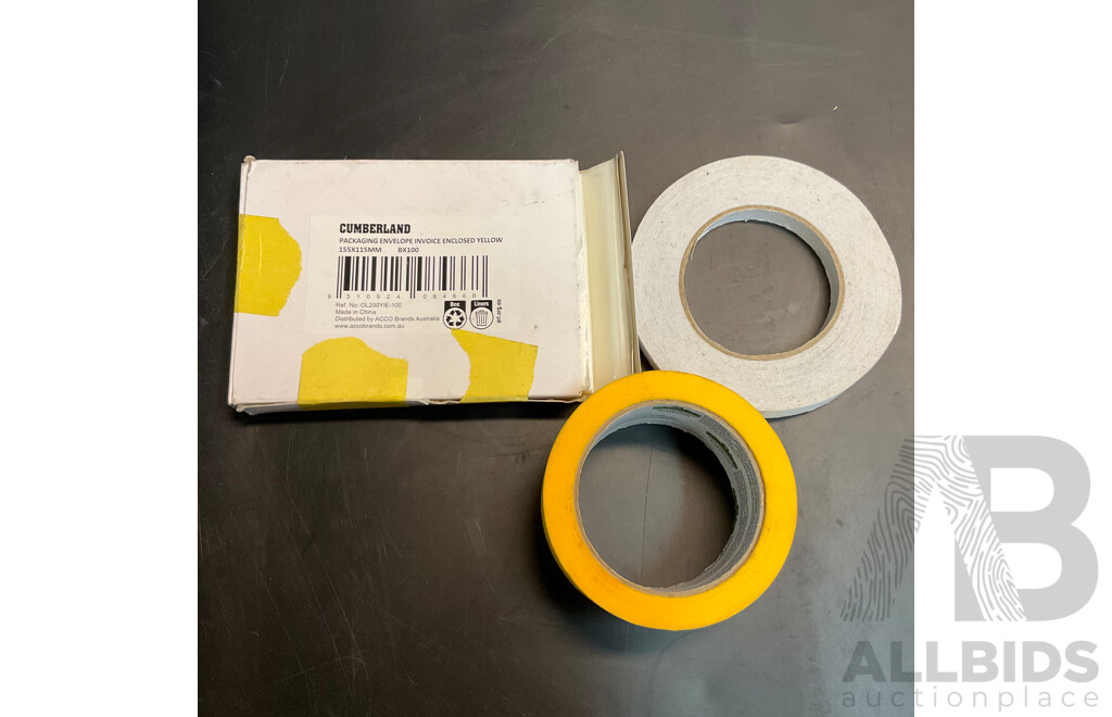 Mixed Lot Includes Stationery Items, Tools, Labels, Power Banks