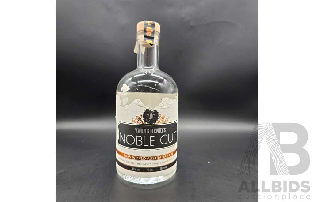 Noble Cut Australian Gin & Brookie's Byron Dry Gin - 700ml - Lot of 2