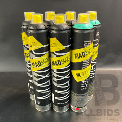 MTN Mad Maxxx 750ml Matt Black & Paris Green - Lot of 7