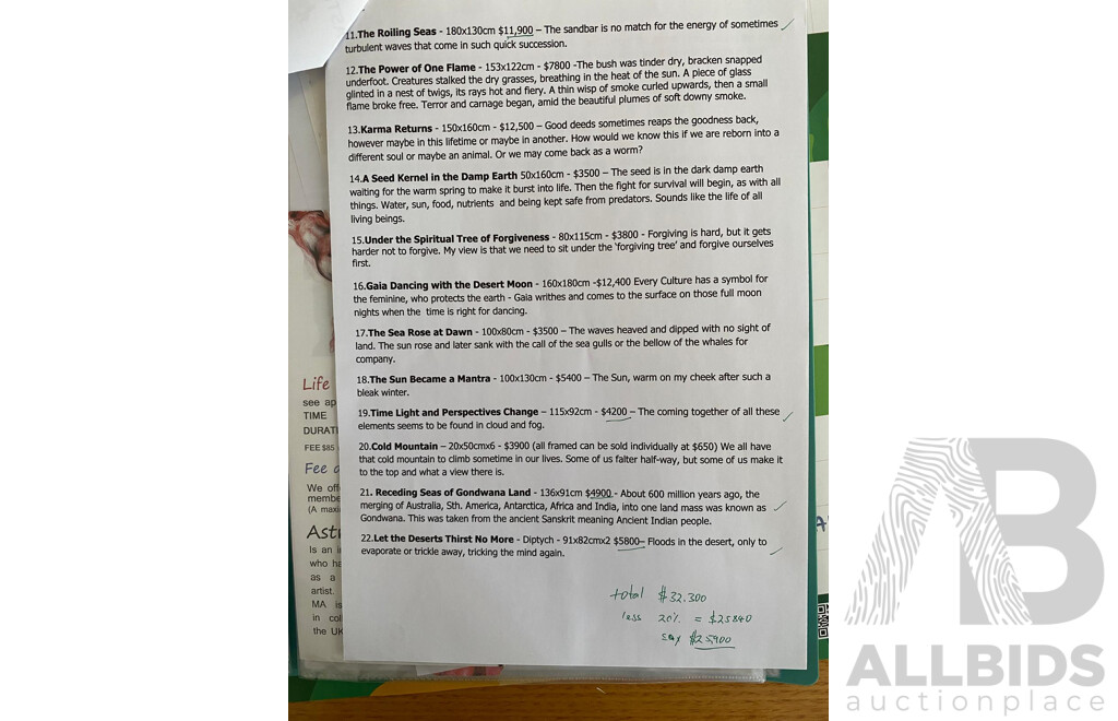 Dahl, Astyrid (1944-), 'Receding Seas of Gondwana Land', Oil on Canvas, 136 X 91cm