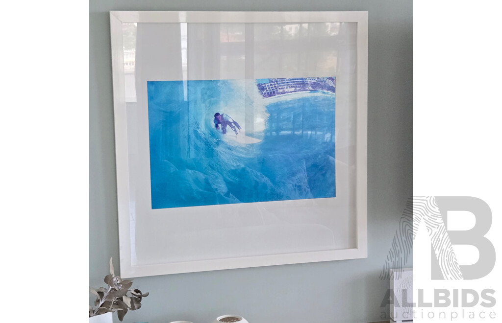 Eugene Tan, "Icebergs Barrell" by Iconic Bondi Photographer of Aquabumps, Framed Photo