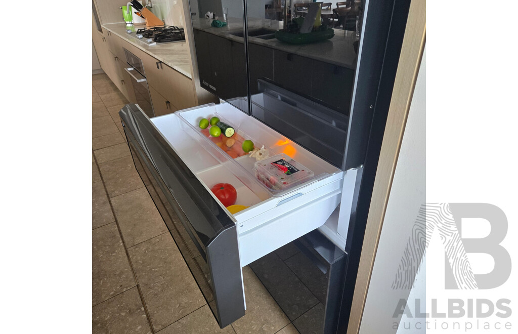 Mitsubishi Electric 630L Black French Door Fridge Freeze (MR-LX630EM-GBK-A2)