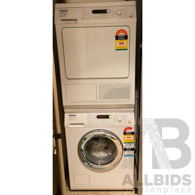 Miele W 5741and T 8827 WP Washing Machine and Dryer Set