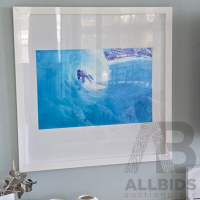 Eugene Tan,  "Icebergs Barrell" by Iconic Bondi Photographer of Aquabumps, Framed Photo