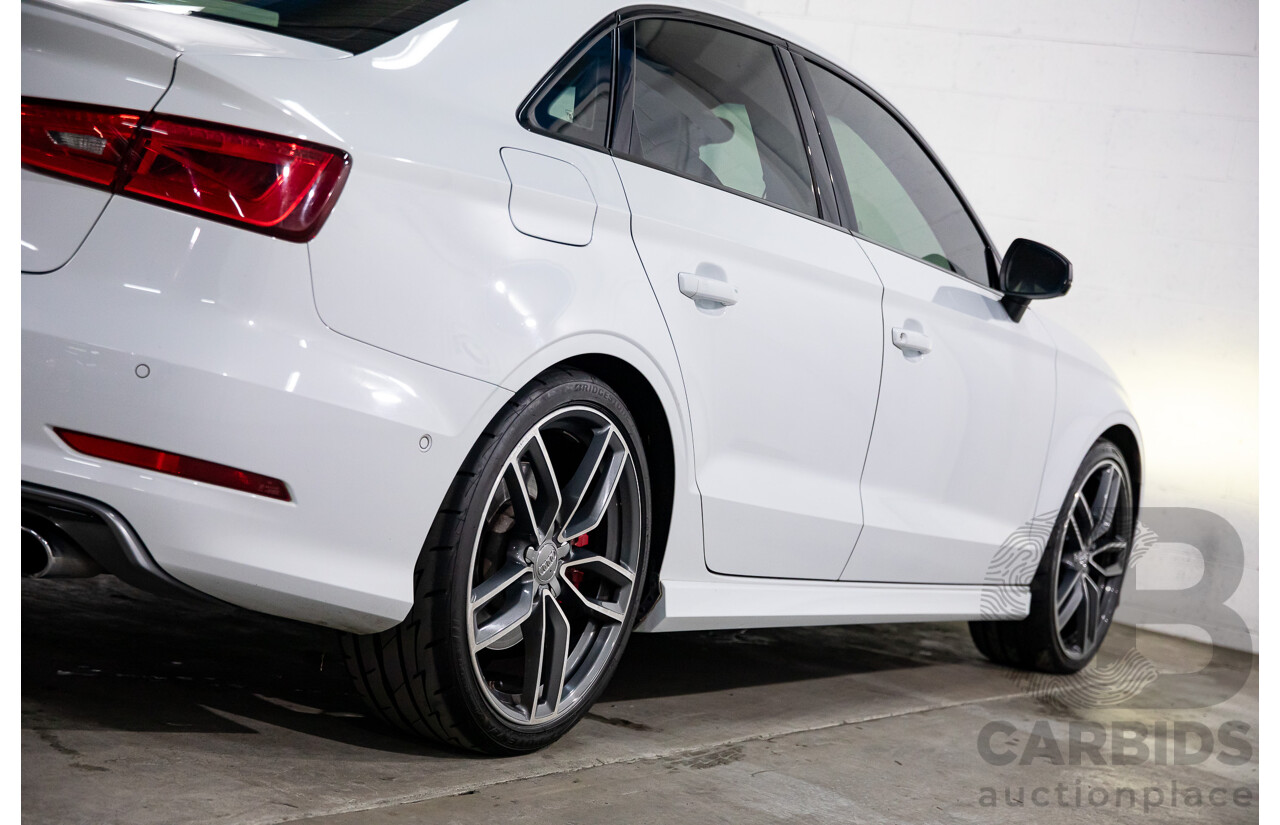 8/2015 Audi S3 2.0 TFSI Quattro 8V MY15 4d Sedan Glacier White Turbo 2.0L
