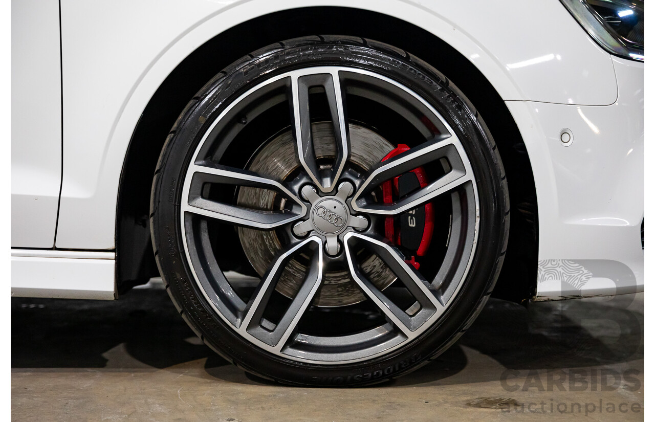 8/2015 Audi S3 2.0 TFSI Quattro 8V MY15 4d Sedan Glacier White Turbo 2.0L