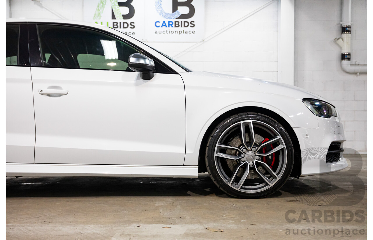 8/2015 Audi S3 2.0 TFSI Quattro 8V MY15 4d Sedan Glacier White Turbo 2.0L