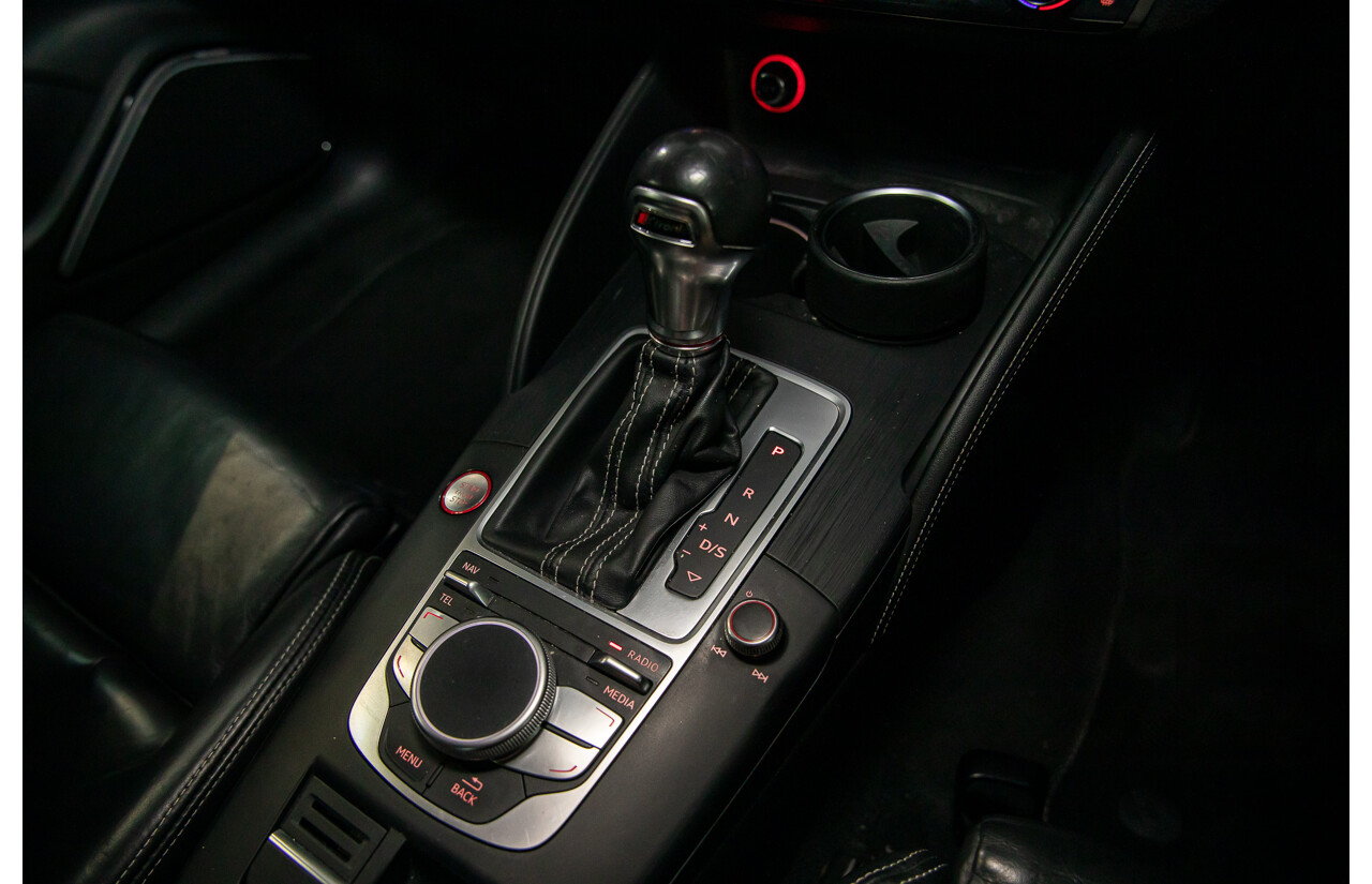 8/2015 Audi S3 2.0 TFSI Quattro 8V MY15 4d Sedan Glacier White Turbo 2.0L