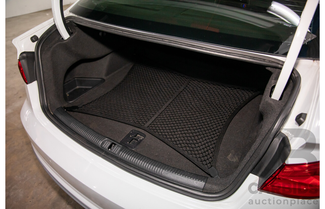 8/2015 Audi S3 2.0 TFSI Quattro 8V MY15 4d Sedan Glacier White Turbo 2.0L