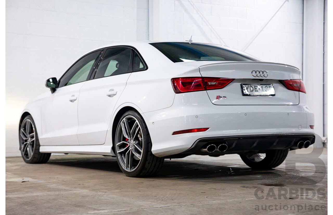 8/2015 Audi S3 2.0 TFSI Quattro 8V MY15 4d Sedan Glacier White Turbo 2.0L