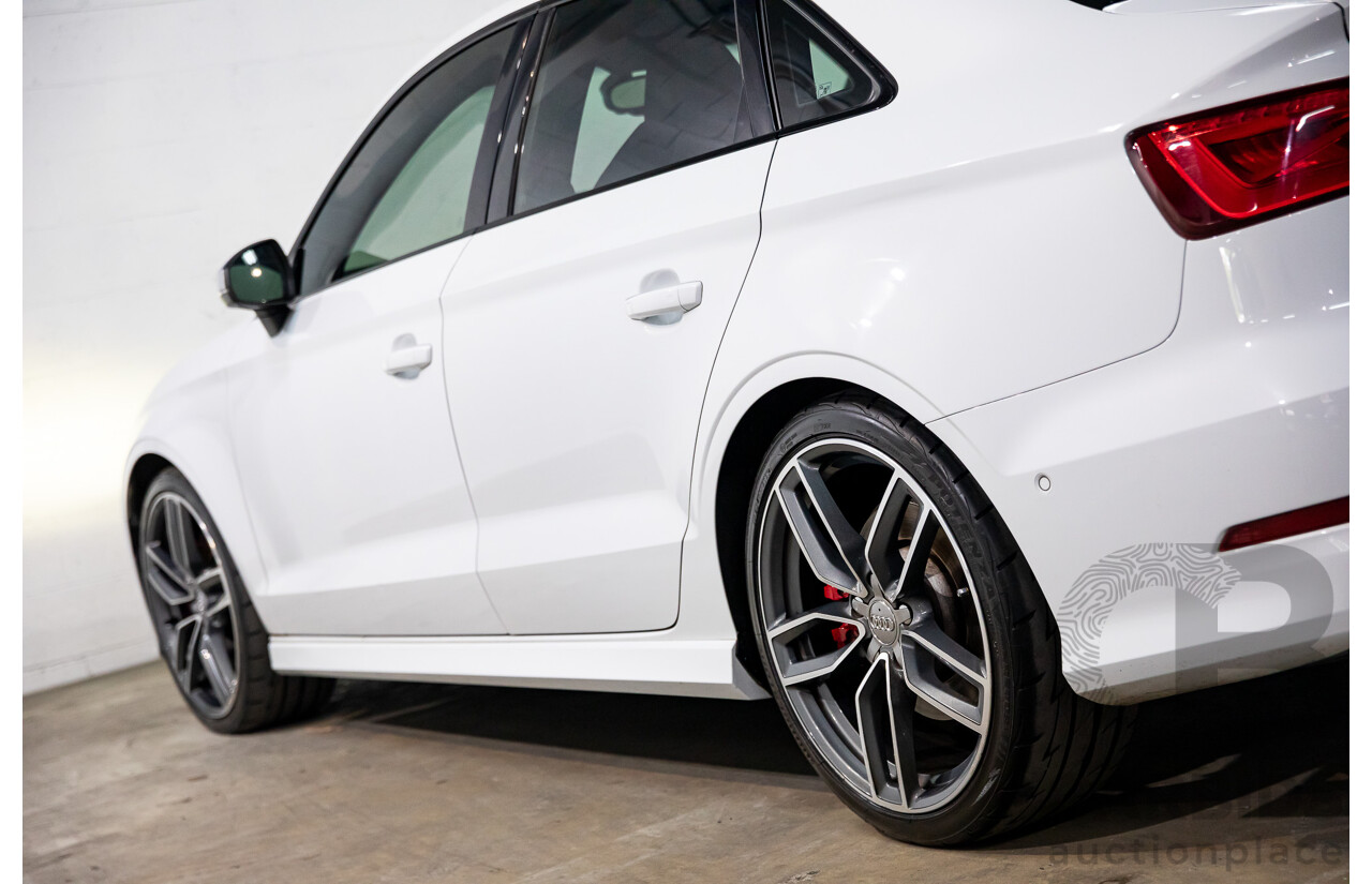8/2015 Audi S3 2.0 TFSI Quattro 8V MY15 4d Sedan Glacier White Turbo 2.0L