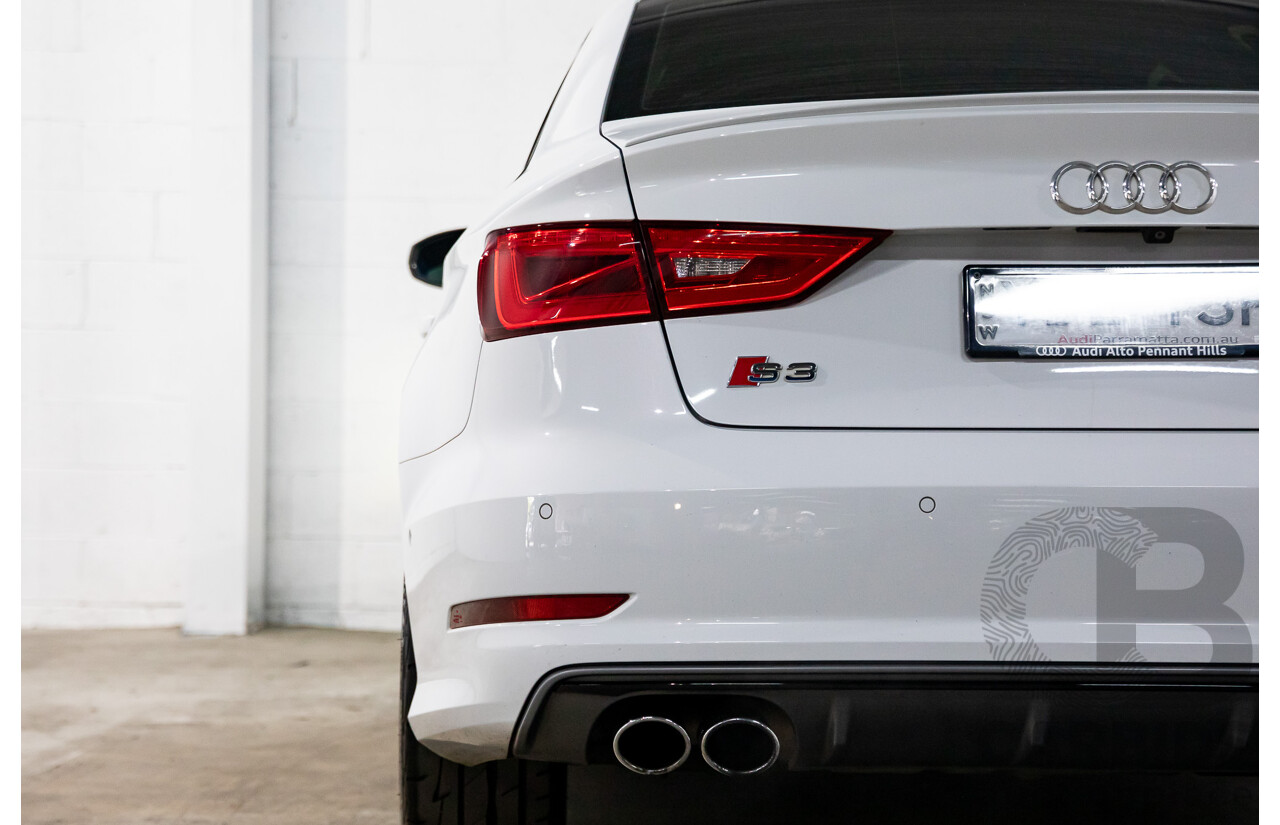 8/2015 Audi S3 2.0 TFSI Quattro 8V MY15 4d Sedan Glacier White Turbo 2.0L