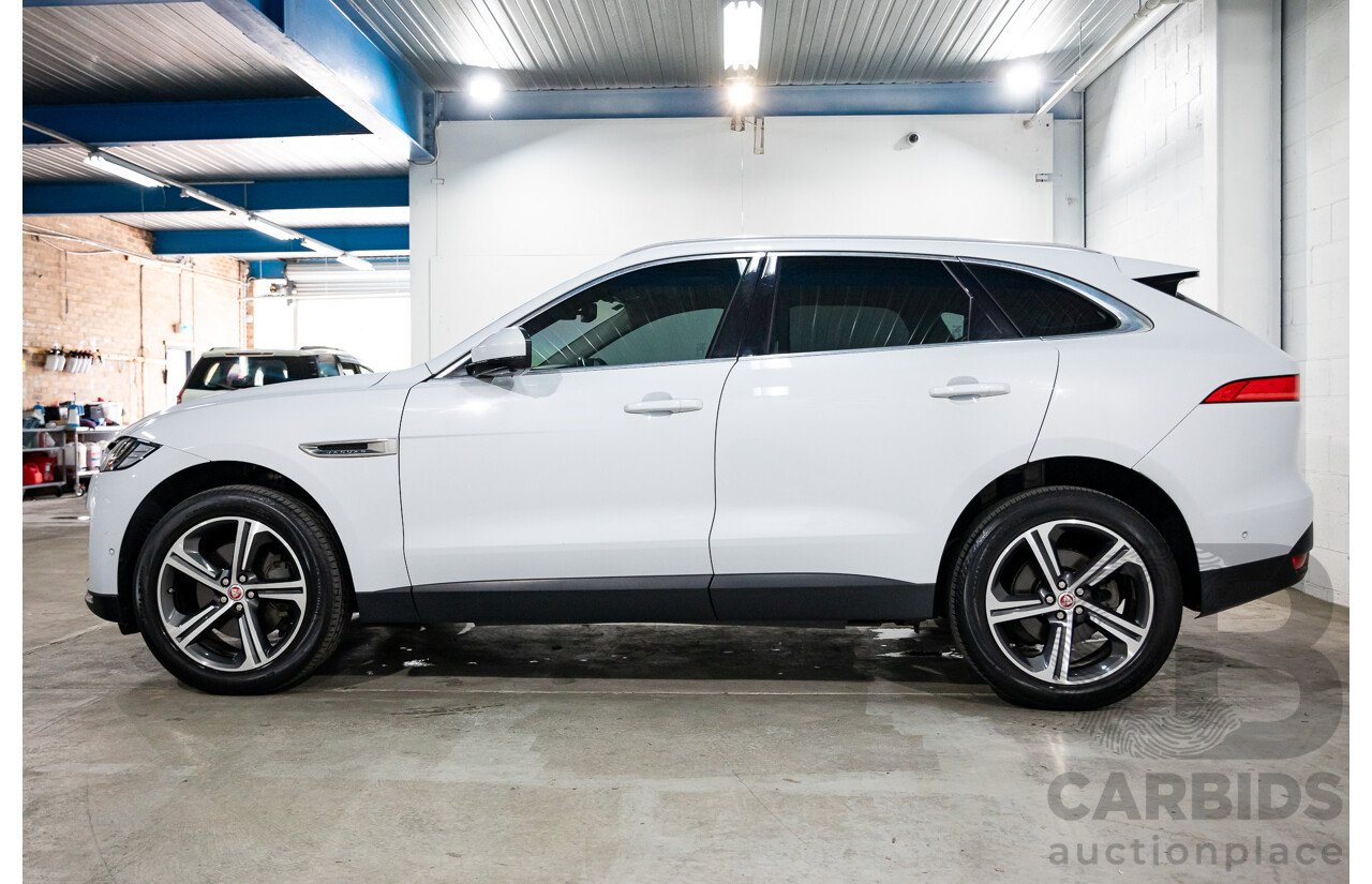 02/2017 Jaguar F-Pace 30d Portfolio (AWD) MY17 4d Wagon Glacier White Turbo Diesel V6 3.0L