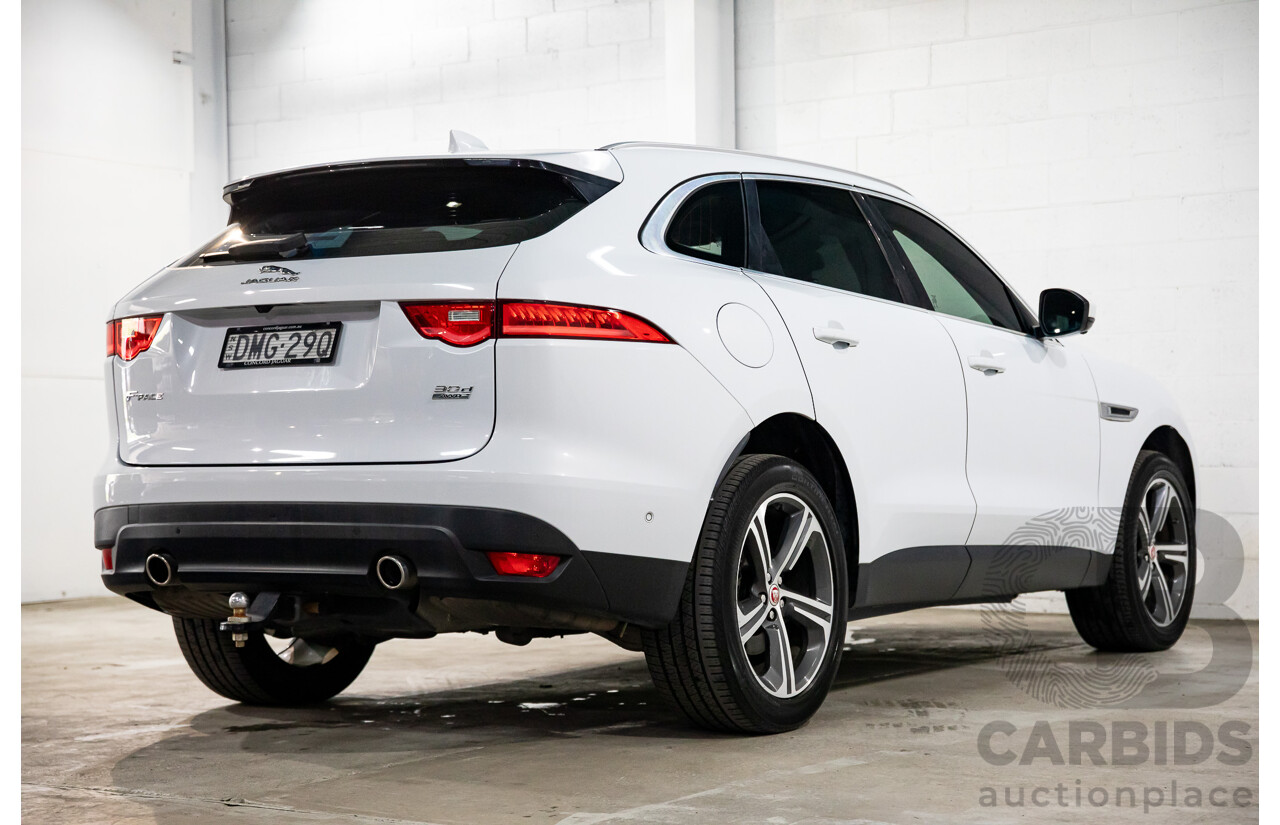 02/2017 Jaguar F-Pace 30d Portfolio (AWD) MY17 4d Wagon Glacier White Turbo Diesel V6 3.0L