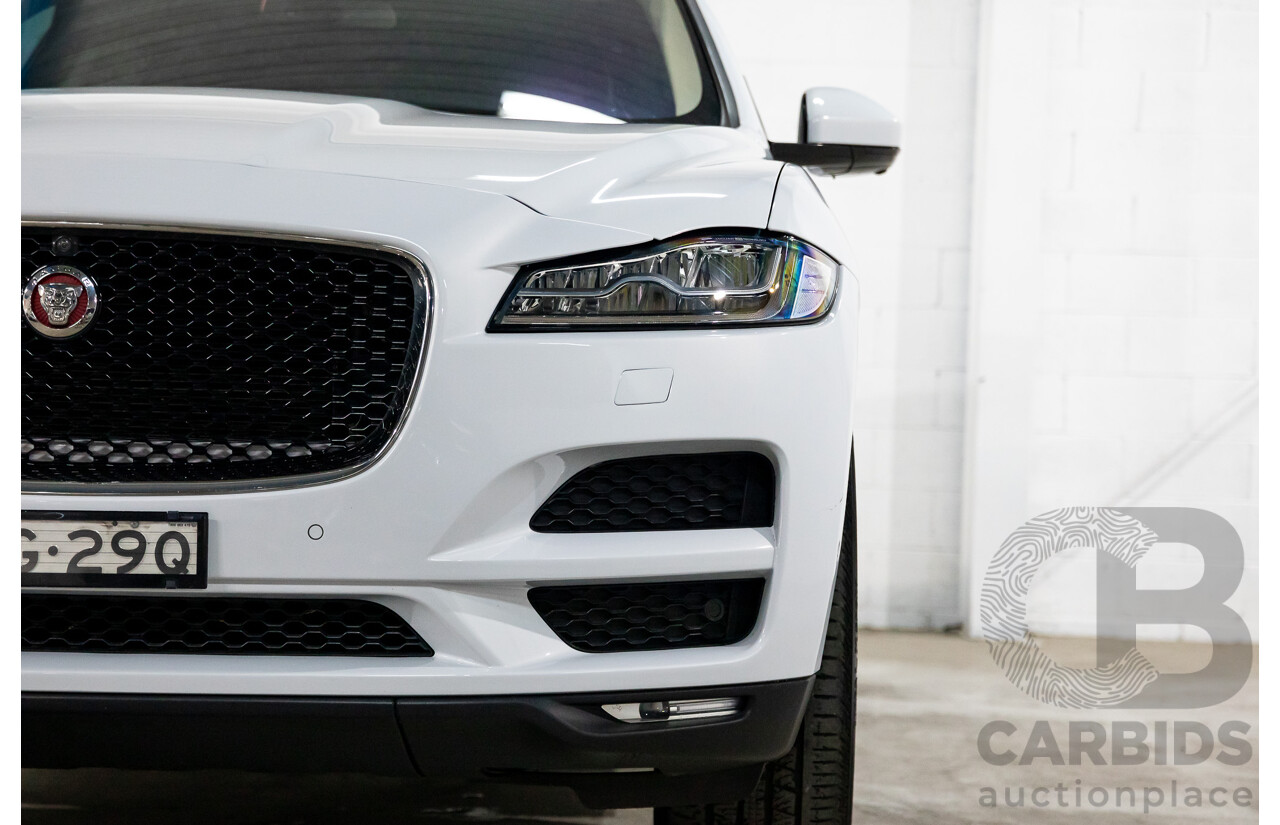 02/2017 Jaguar F-Pace 30d Portfolio (AWD) MY17 4d Wagon Glacier White Turbo Diesel V6 3.0L