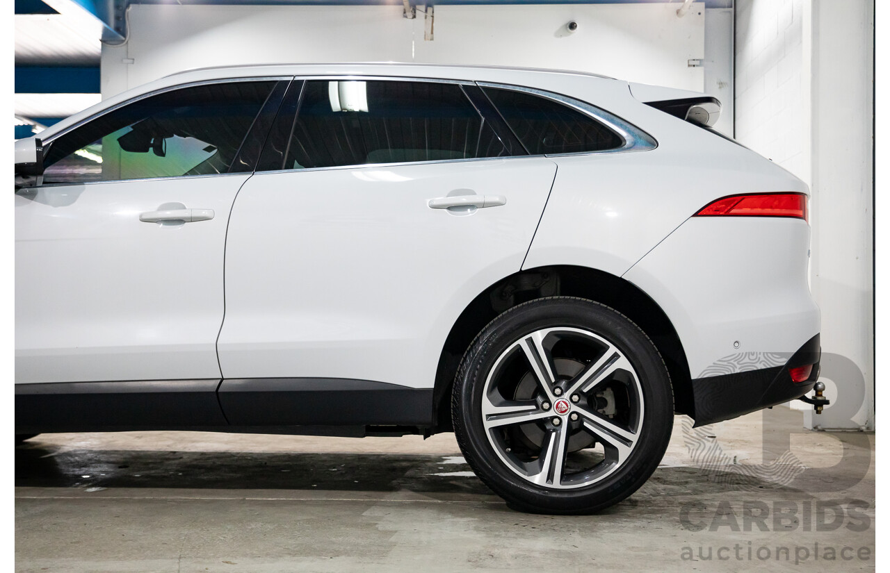 02/2017 Jaguar F-Pace 30d Portfolio (AWD) MY17 4d Wagon Glacier White Turbo Diesel V6 3.0L