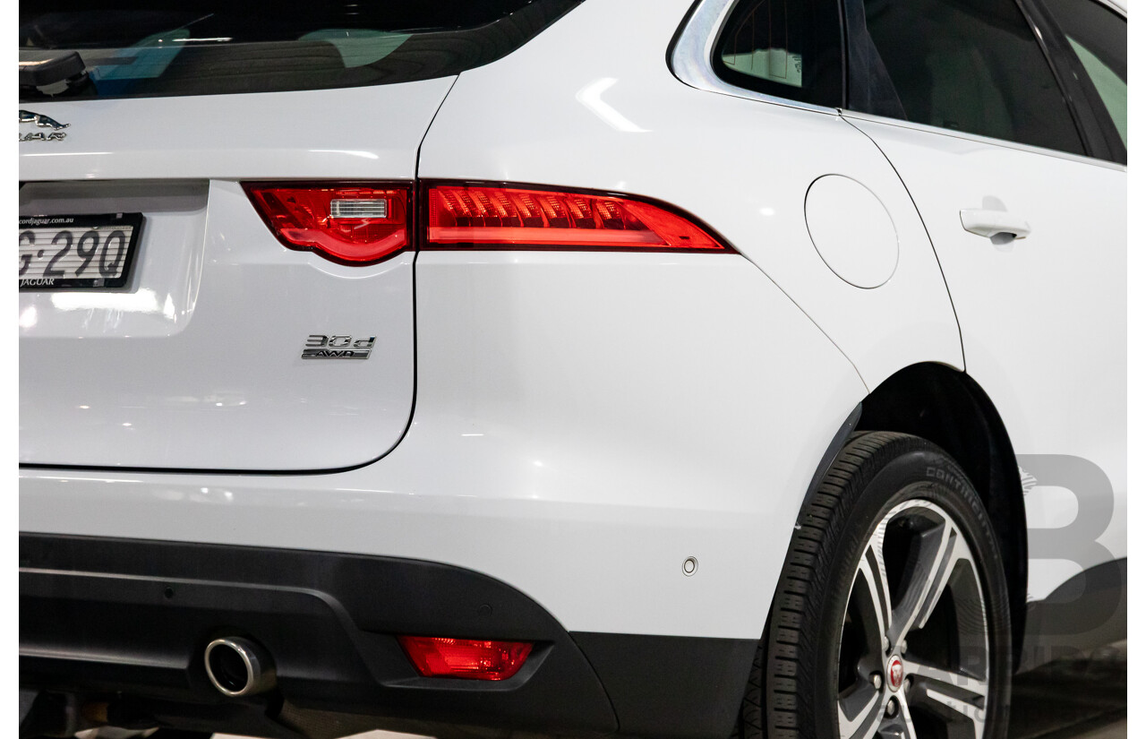02/2017 Jaguar F-Pace 30d Portfolio (AWD) MY17 4d Wagon Glacier White Turbo Diesel V6 3.0L