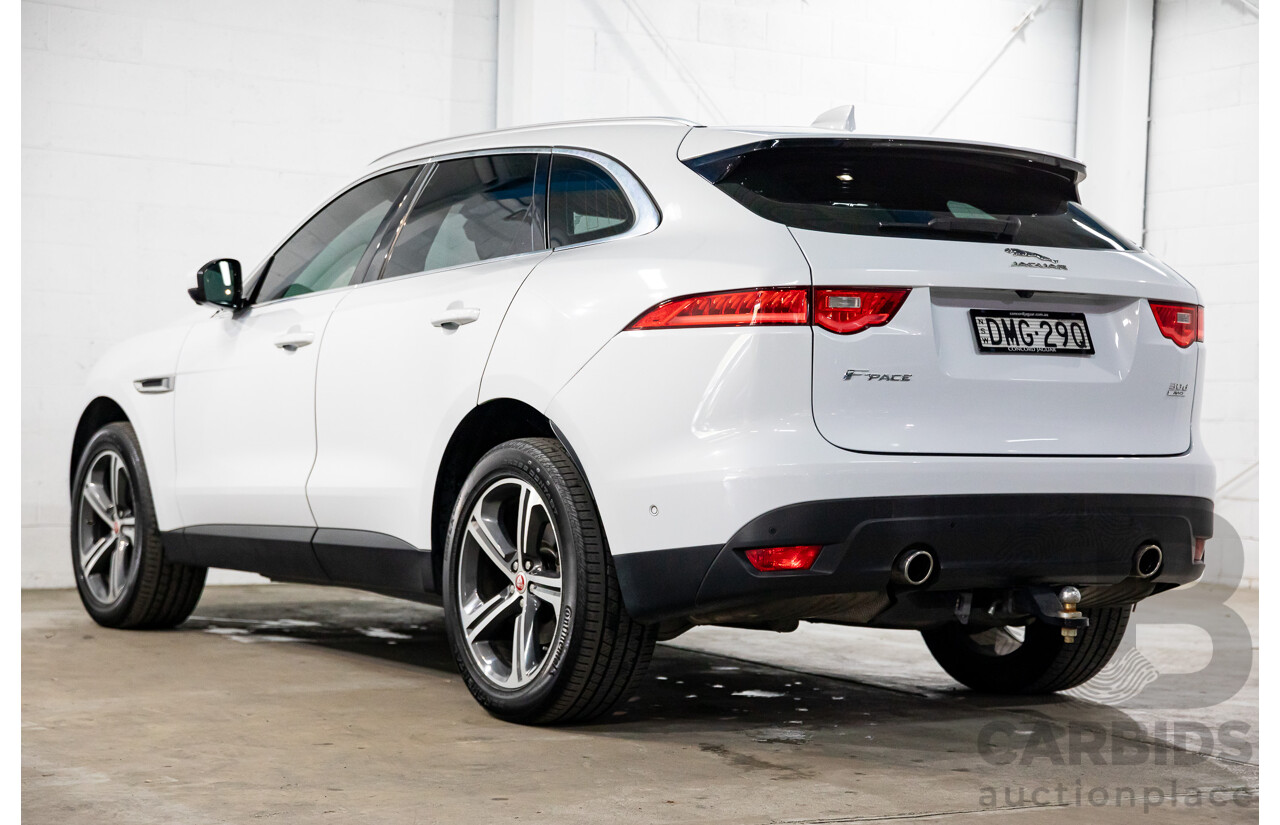 02/2017 Jaguar F-Pace 30d Portfolio (AWD) MY17 4d Wagon Glacier White Turbo Diesel V6 3.0L