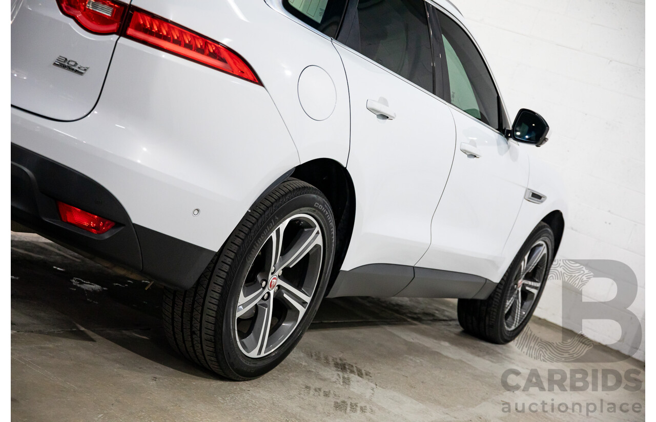 02/2017 Jaguar F-Pace 30d Portfolio (AWD) MY17 4d Wagon Glacier White Turbo Diesel V6 3.0L