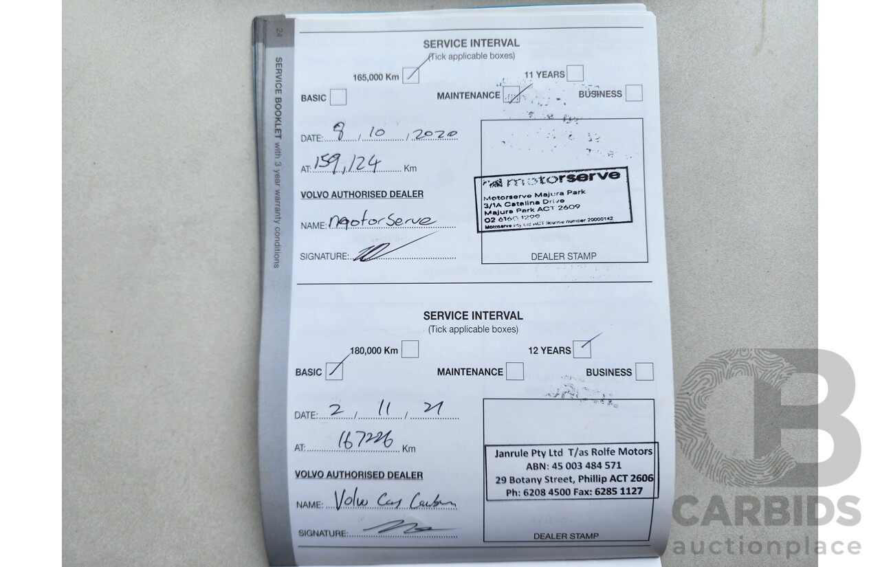 8/2014 Volvo Xc60 D5 Luxury DZ MY14 4d Wagon White 2.4L