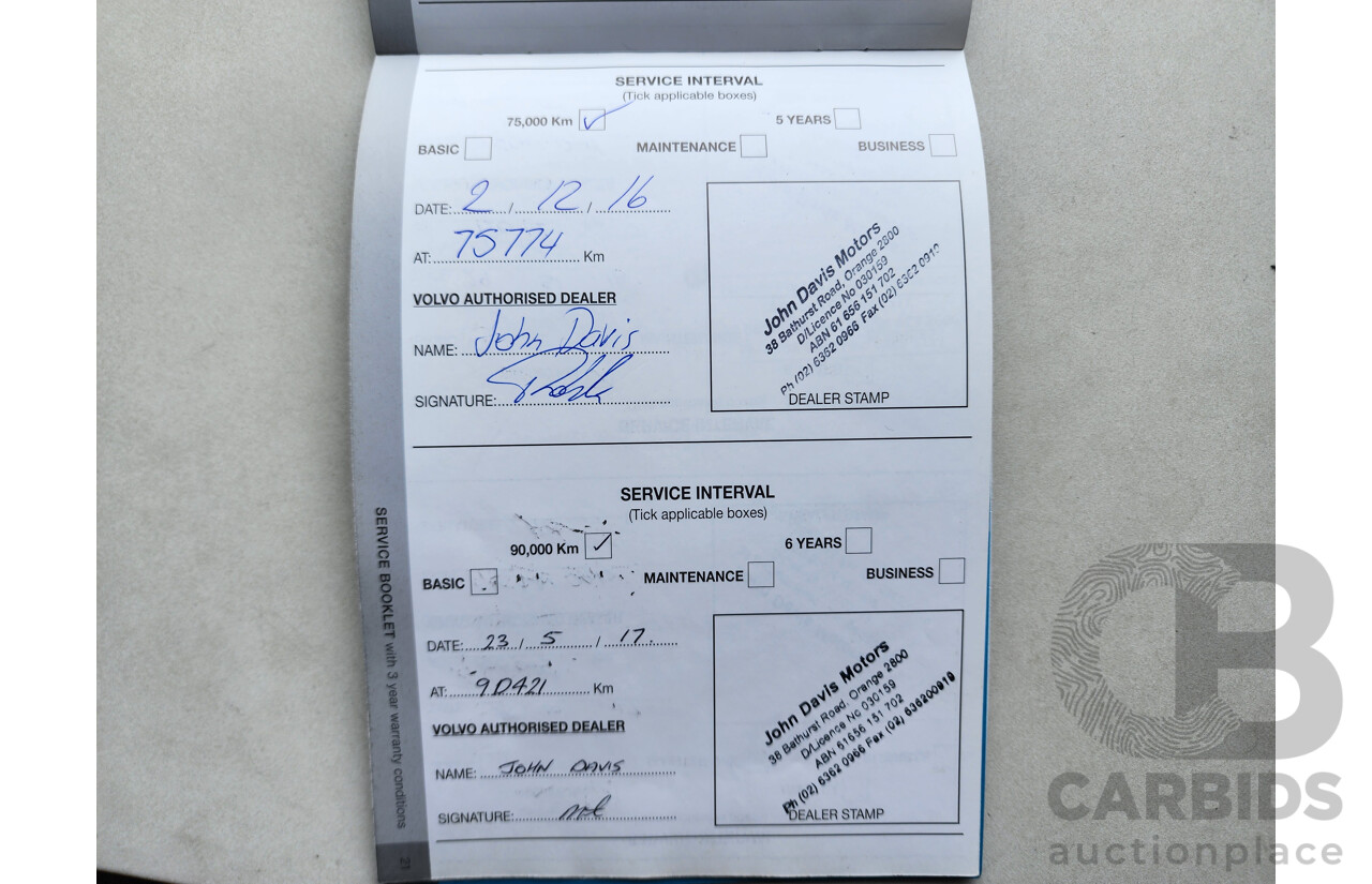 8/2014 Volvo Xc60 D5 Luxury DZ MY14 4d Wagon White 2.4L