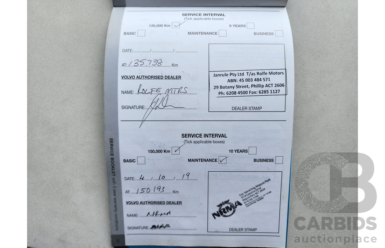 8/2014 Volvo Xc60 D5 Luxury DZ MY14 4d Wagon White 2.4L