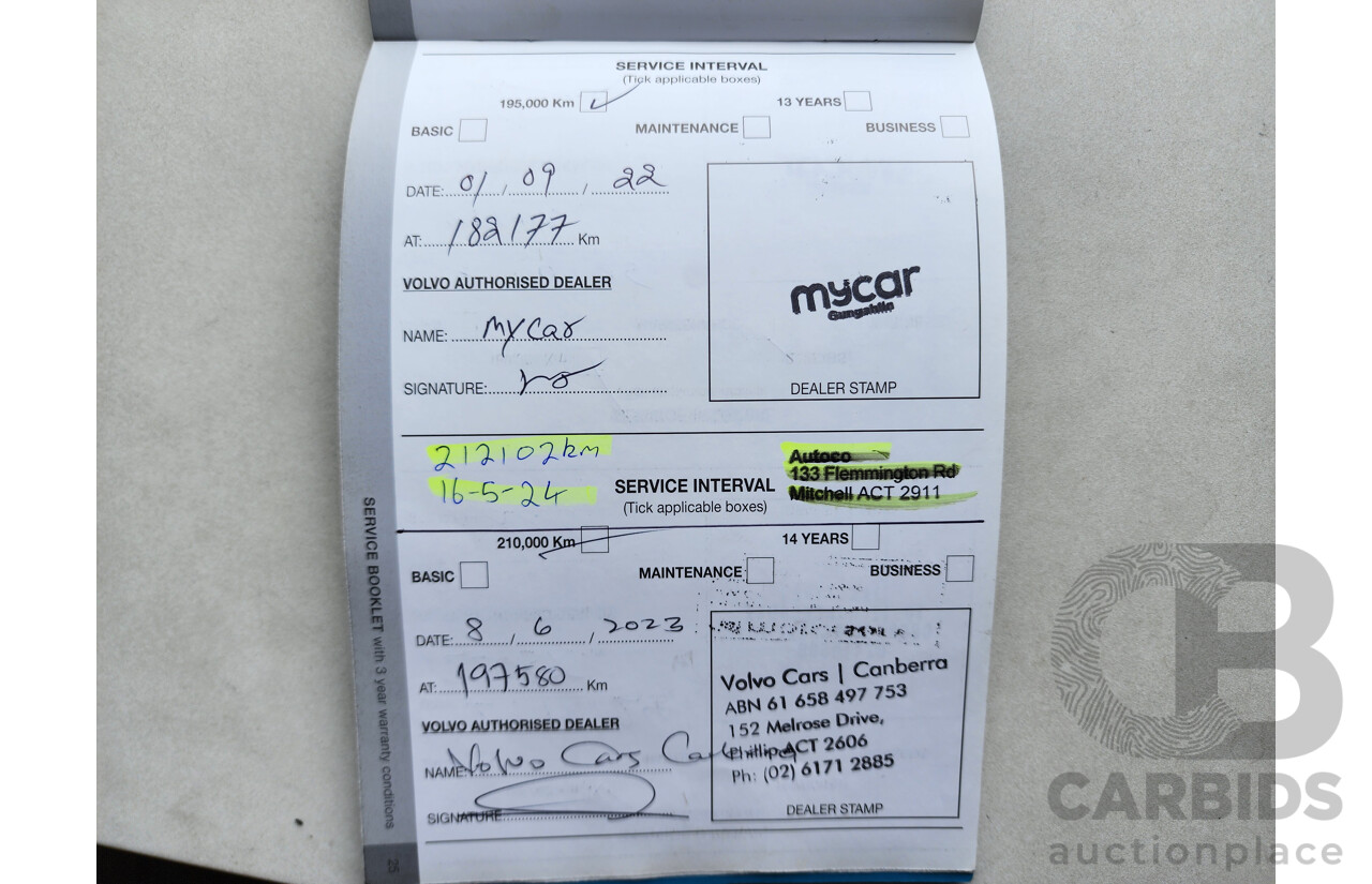 8/2014 Volvo Xc60 D5 Luxury DZ MY14 4d Wagon White 2.4L