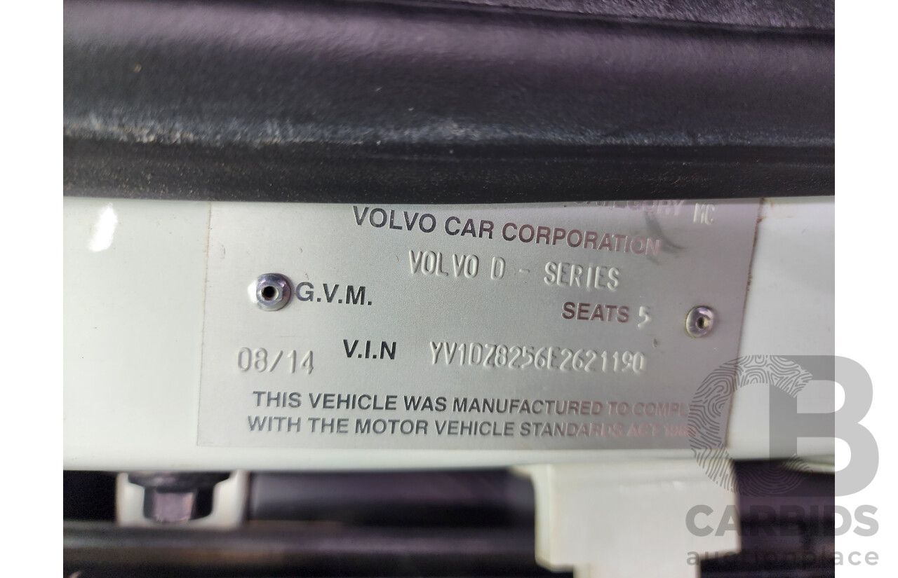 8/2014 Volvo Xc60 D5 Luxury DZ MY14 4d Wagon White 2.4L