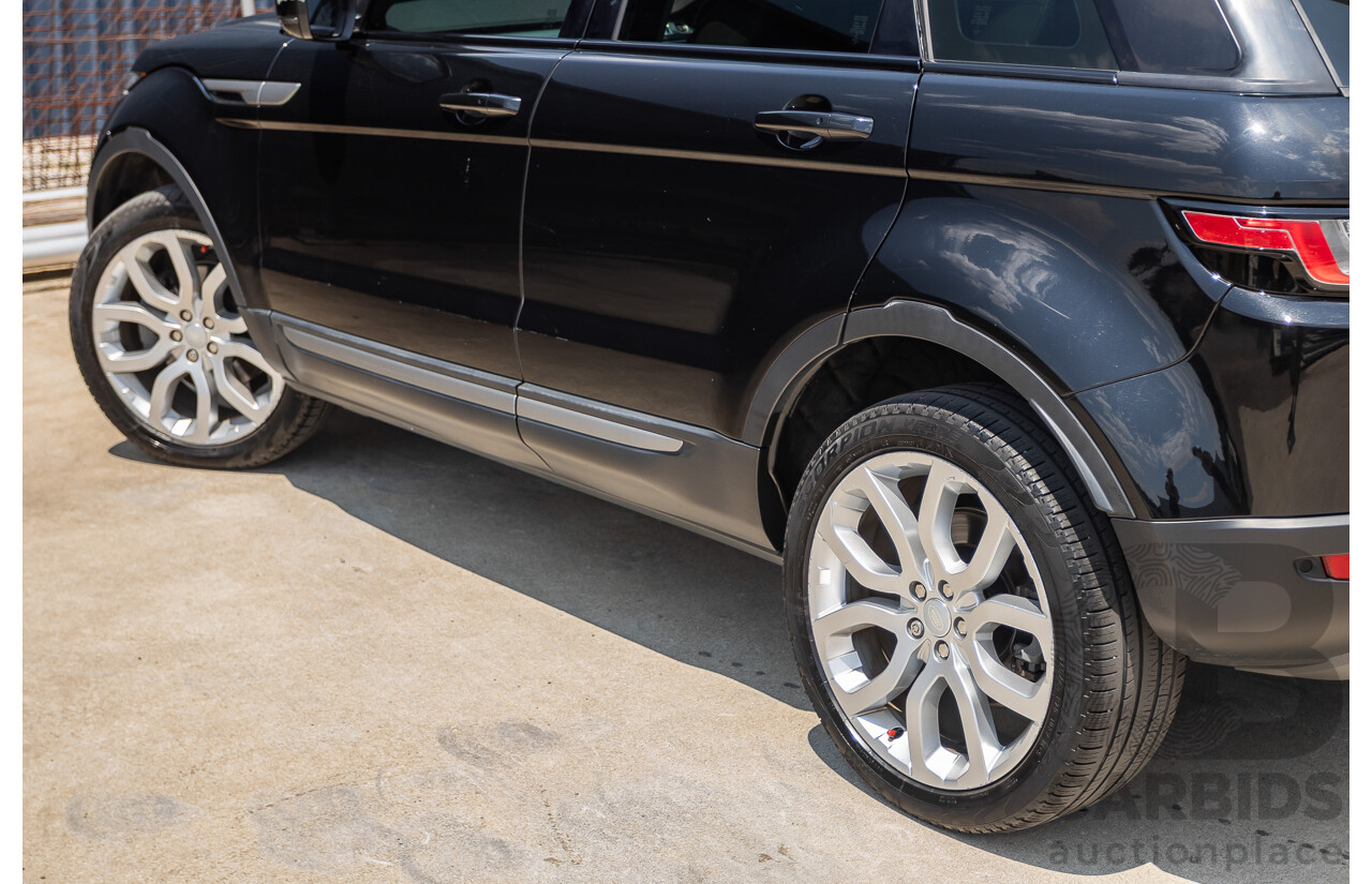 12/2016 Range Rover Evoque TD4 150 SE (AWD) LV MY17 5D Wagon Santorini Black Metallic Turbo Diesel 2.0L