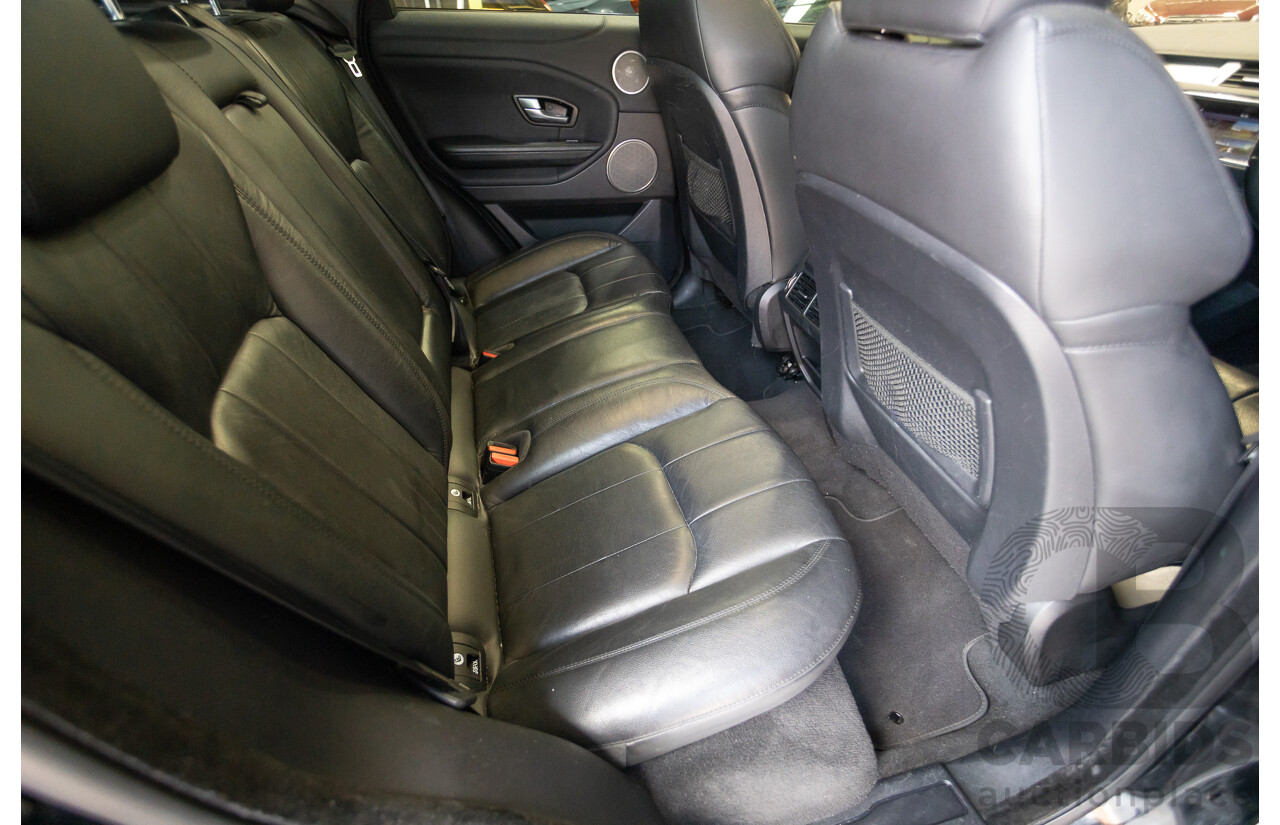 12/2016 Range Rover Evoque TD4 150 SE (AWD) LV MY17 5D Wagon Santorini Black Metallic Turbo Diesel 2.0L