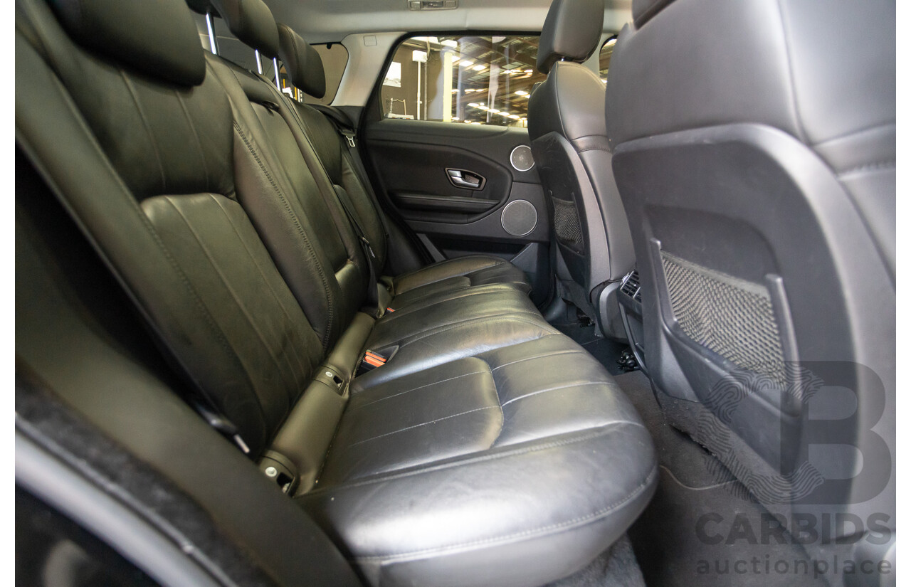 12/2016 Range Rover Evoque TD4 150 SE (AWD) LV MY17 5D Wagon Santorini Black Metallic Turbo Diesel 2.0L