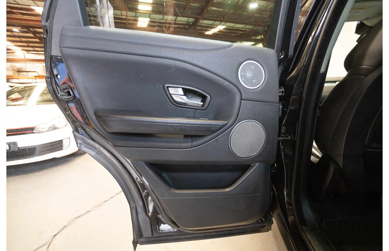 12/2016 Range Rover Evoque TD4 150 SE (AWD) LV MY17 5D Wagon Santorini Black Metallic Turbo Diesel 2.0L