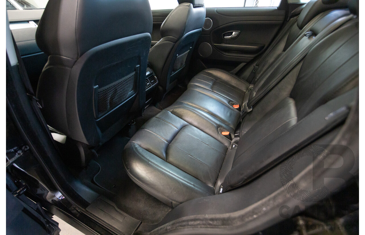 12/2016 Range Rover Evoque TD4 150 SE (AWD) LV MY17 5D Wagon Santorini Black Metallic Turbo Diesel 2.0L